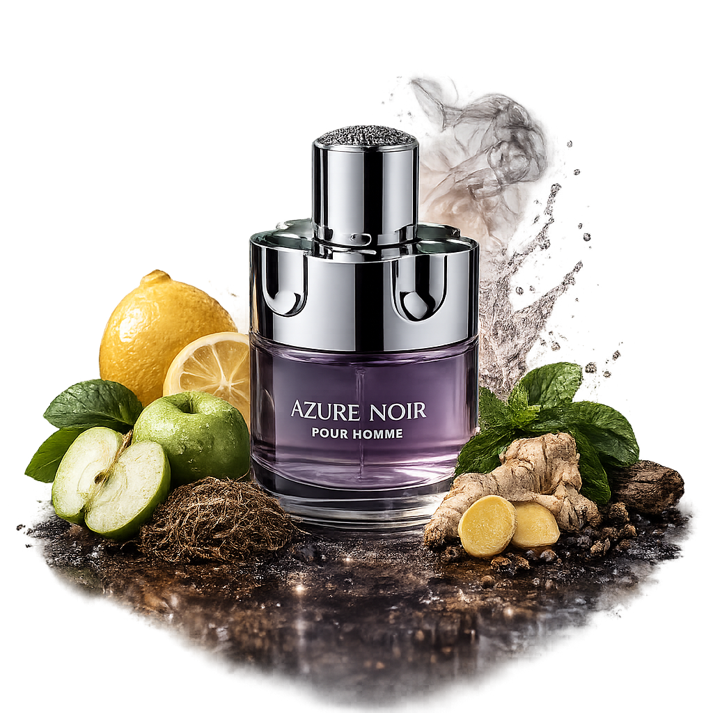 Azure Noir Pour Homme, 3.4 Fl Oz (100ml)