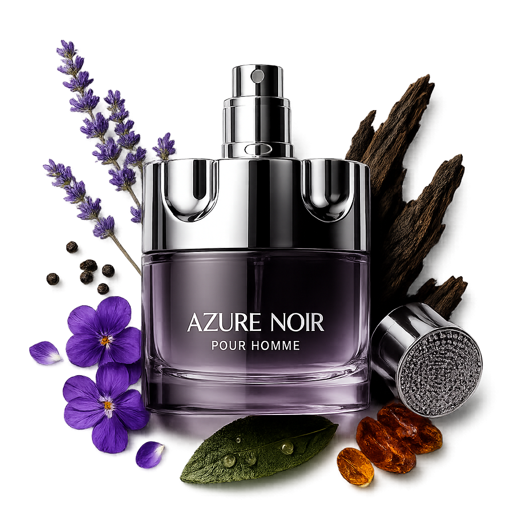 EZ Azure Noir Eau de Parfum | Violet, Lavender, Amber & Dark Woods