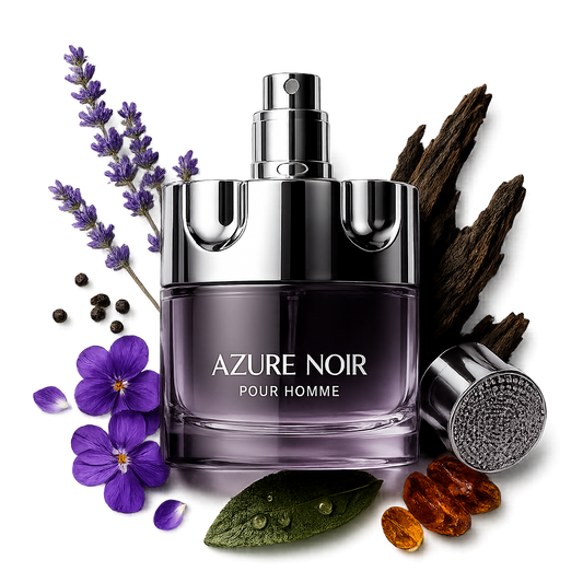 EZ Azure Noir Eau de Parfum | Violet, Lavender, Amber & Dark Woods