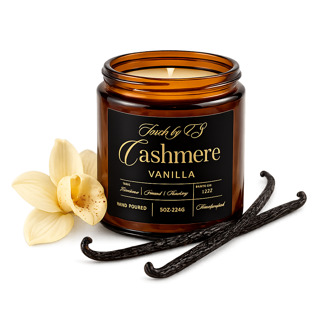 Torch by EZ Cashmere Vanilla Coconut Wax Candle – 9oz