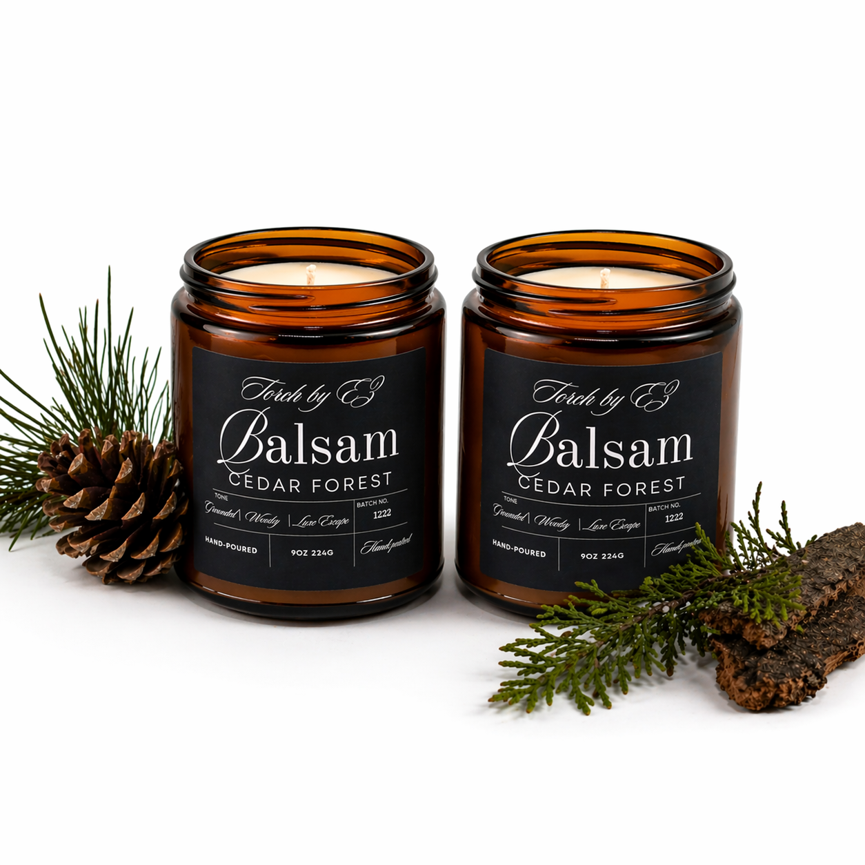 Torch by EZ Balsam Cedar Forest 9oz Coconut Apricot Wax Blend