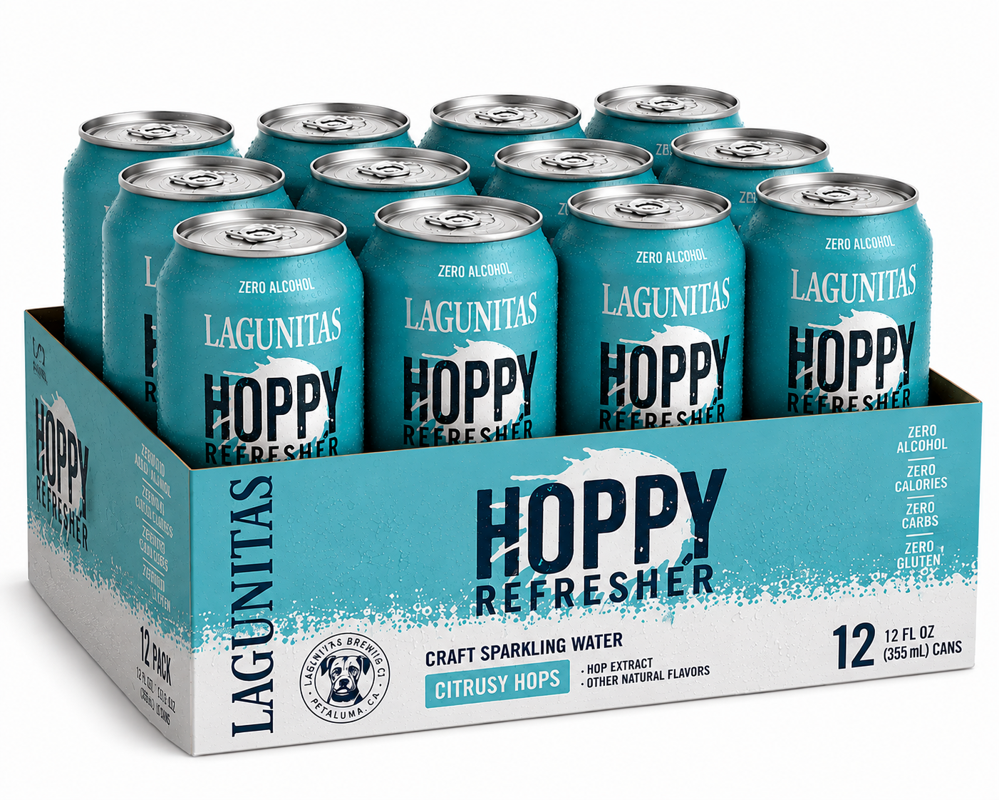 Lagunitas Hoppy Refresher Non-Alcoholic Hop Water Drink - 12oz Cans