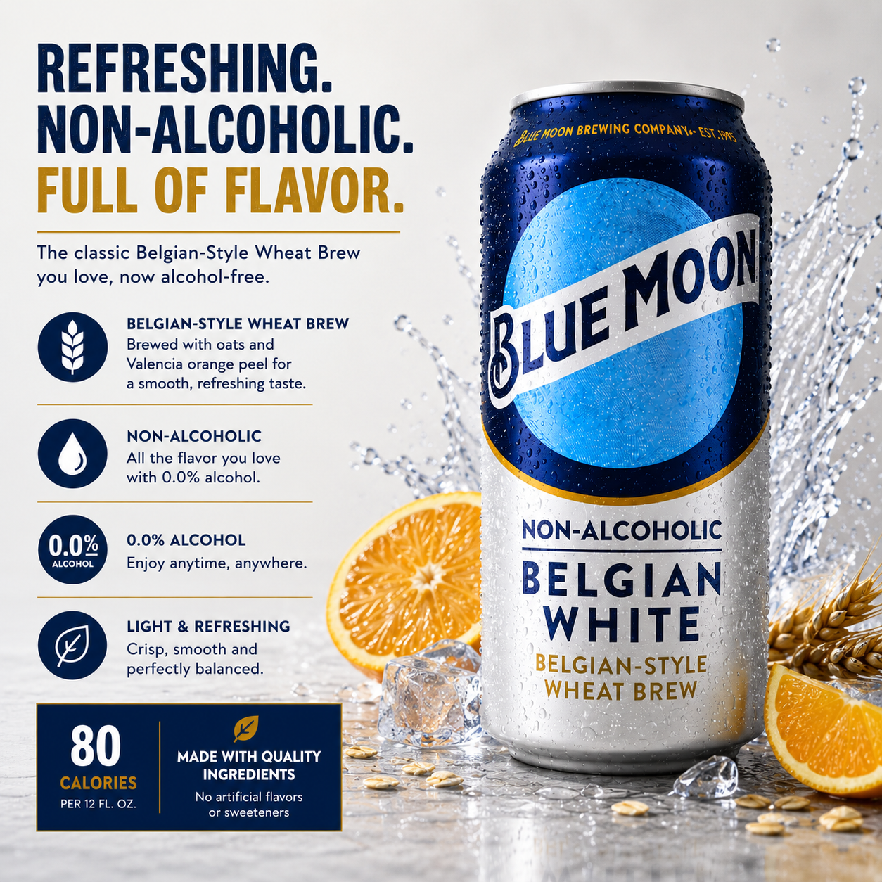 Blue Moon Non-Alcoholic - 12oz Cans