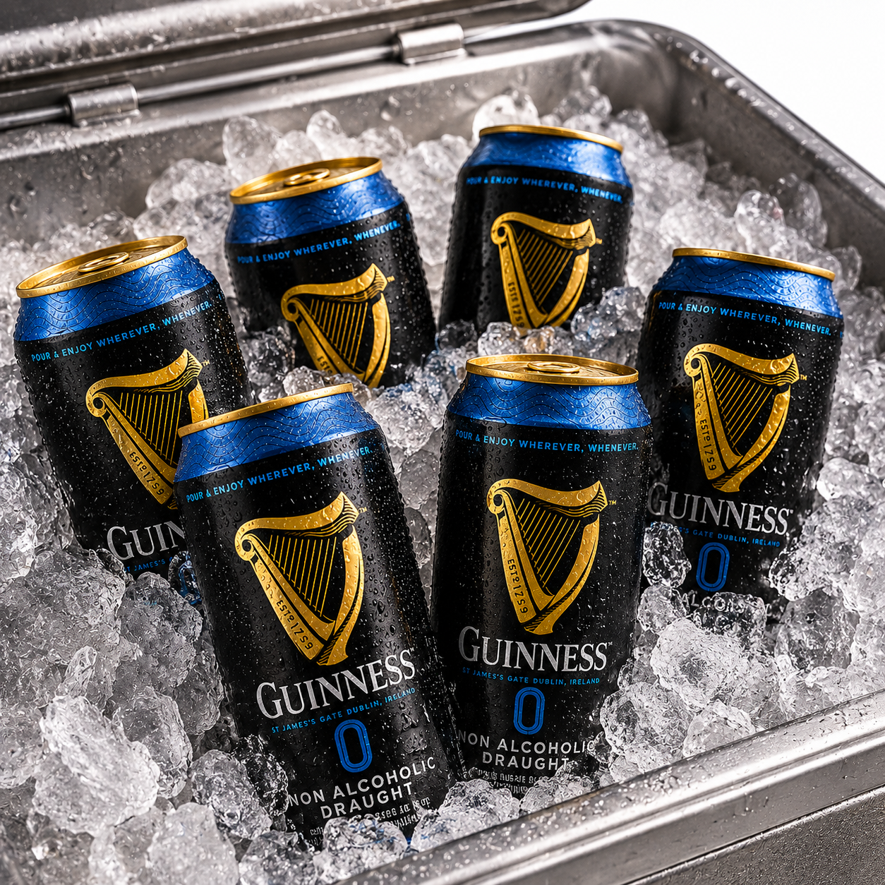 Guinness 0 Zero Non-Alcoholic Draught Stout Beer | 14.9oz Cans |