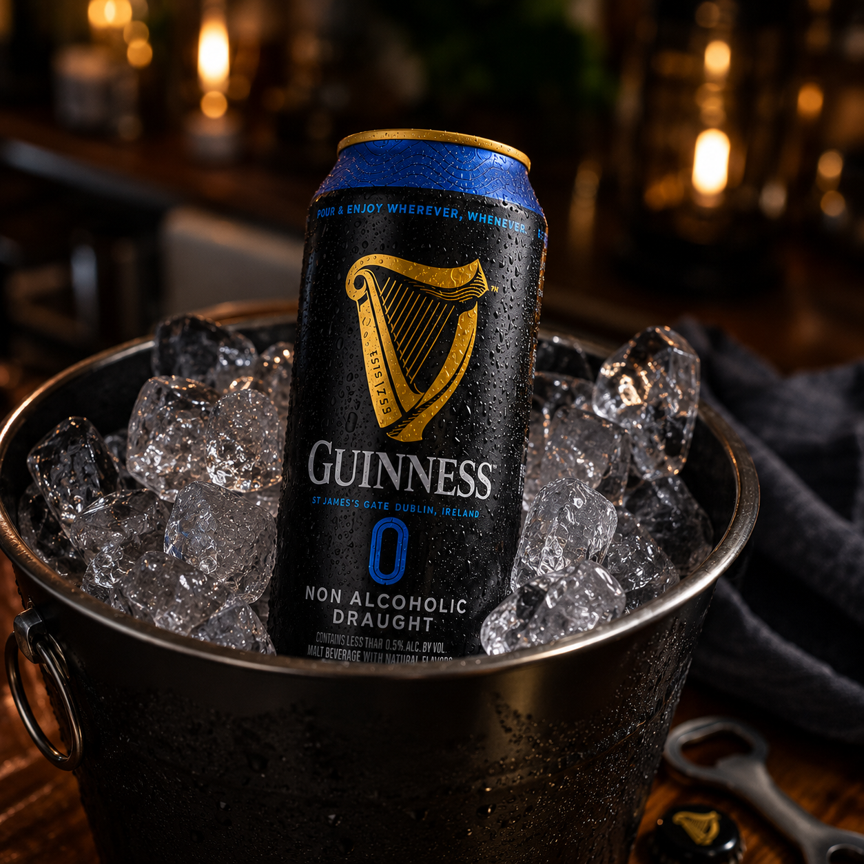 Guinness 0 Zero Non-Alcoholic Draught Stout Beer | 14.9oz Cans |