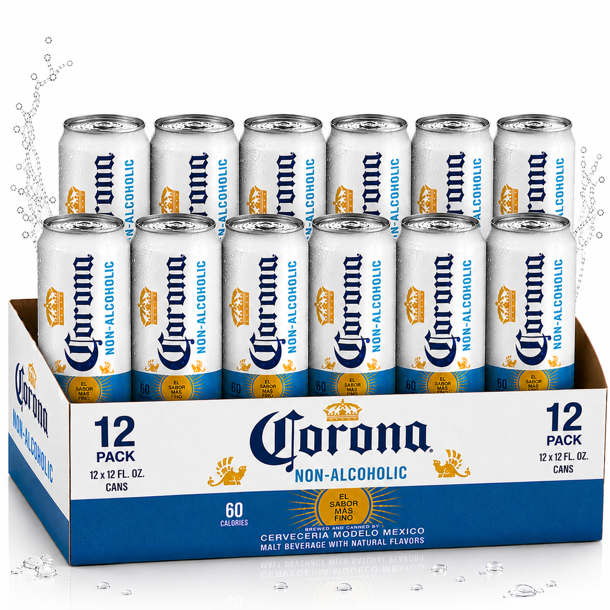 Corona Non-Alcoholic Malt Beverage - 12oz Cans Mexican Import Brew