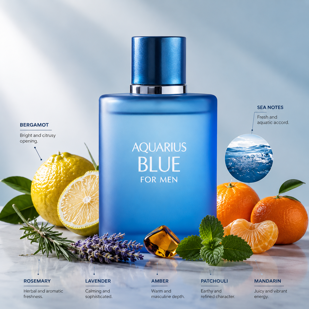 Midnight Aura Collection Men’s Cologne Gift Set – 4 Pieces