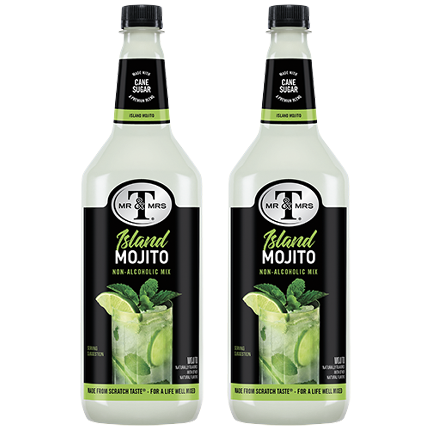 Mr & Mrs T Mojito Mix, 1L Bottle, – Premium Cocktail Mixer for Mojito Mix, Ready to Use - GoDpsMusic