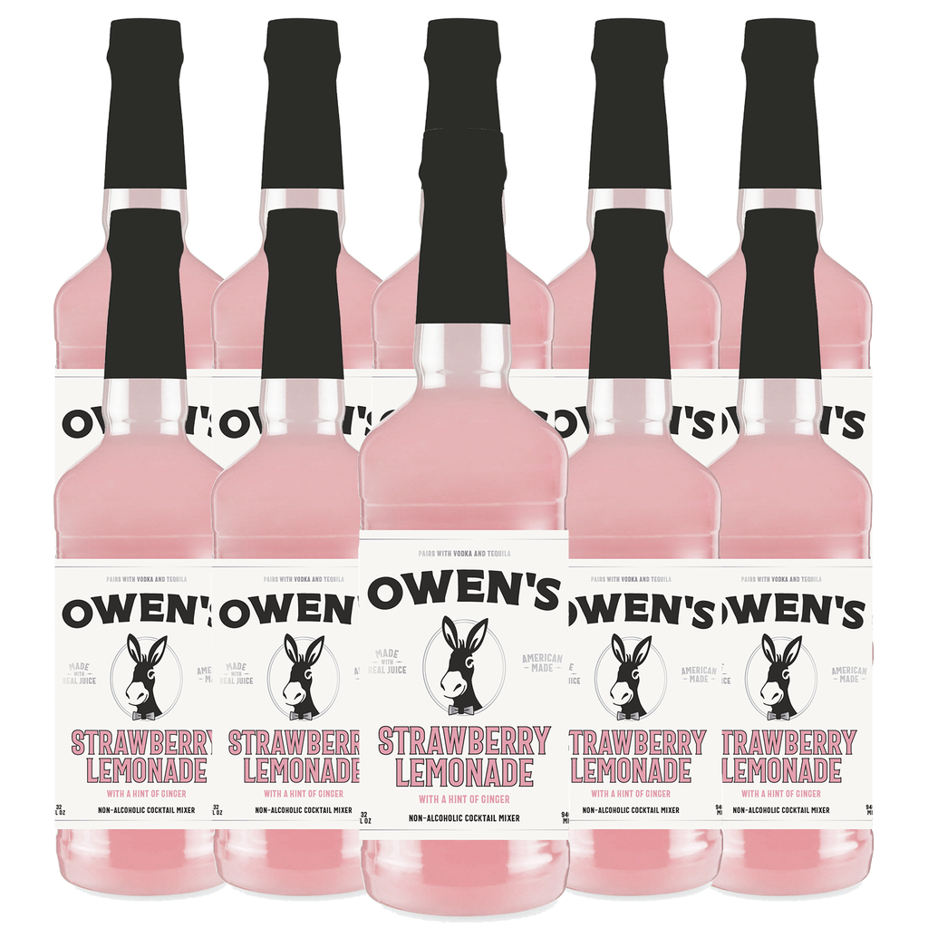 Owen’s Craft Mixers Live Nation Exclusive Strawberry Lemonade | Handcrafted in USA | Premium Ingredients | Vegan & Gluten-Free Soda Mocktail & Cocktail Mixer - GoDpsMusic