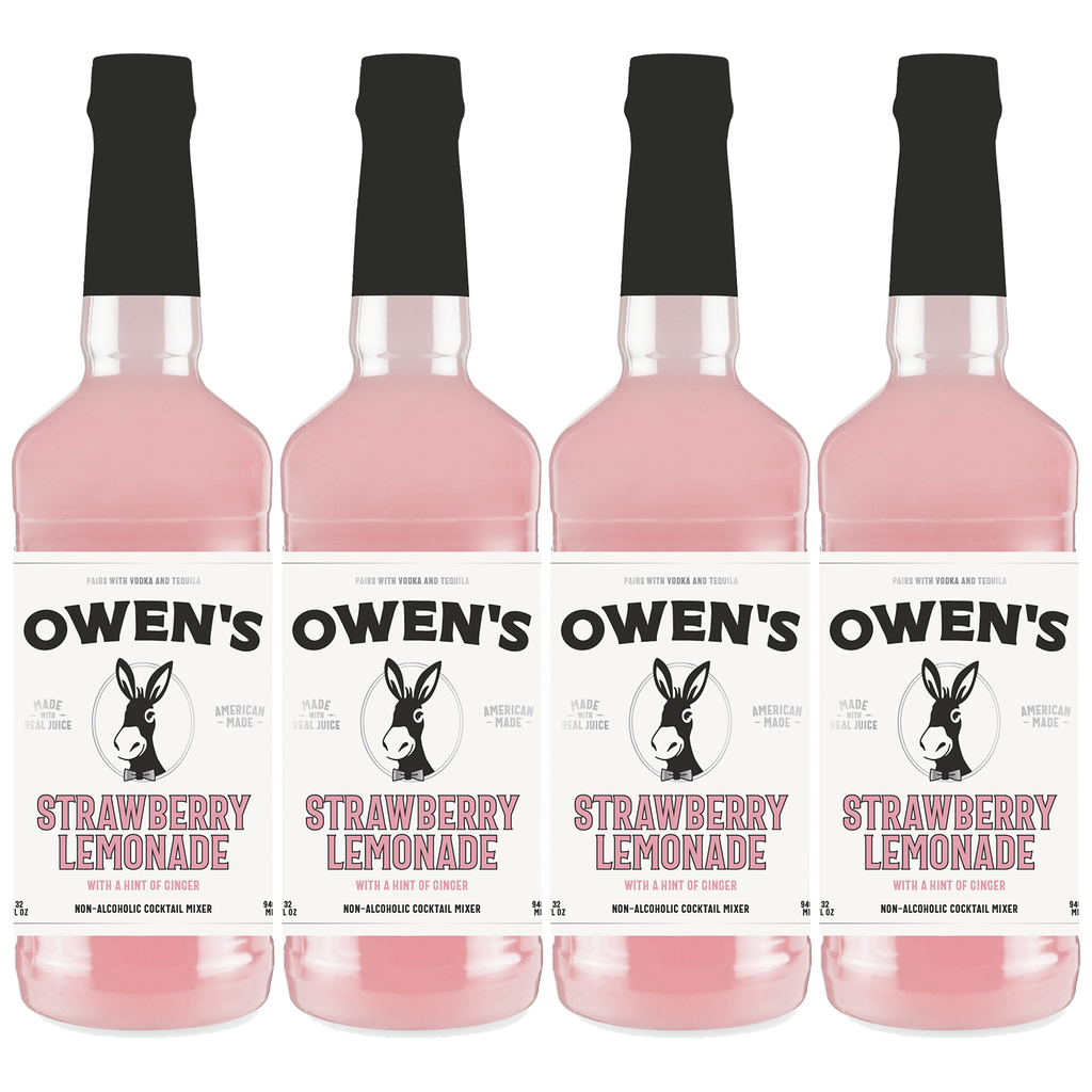 Owen’s Craft Mixers Live Nation Exclusive Strawberry Lemonade | Handcrafted in USA | Premium Ingredients | Vegan & Gluten-Free Soda Mocktail & Cocktail Mixer - GoDpsMusic