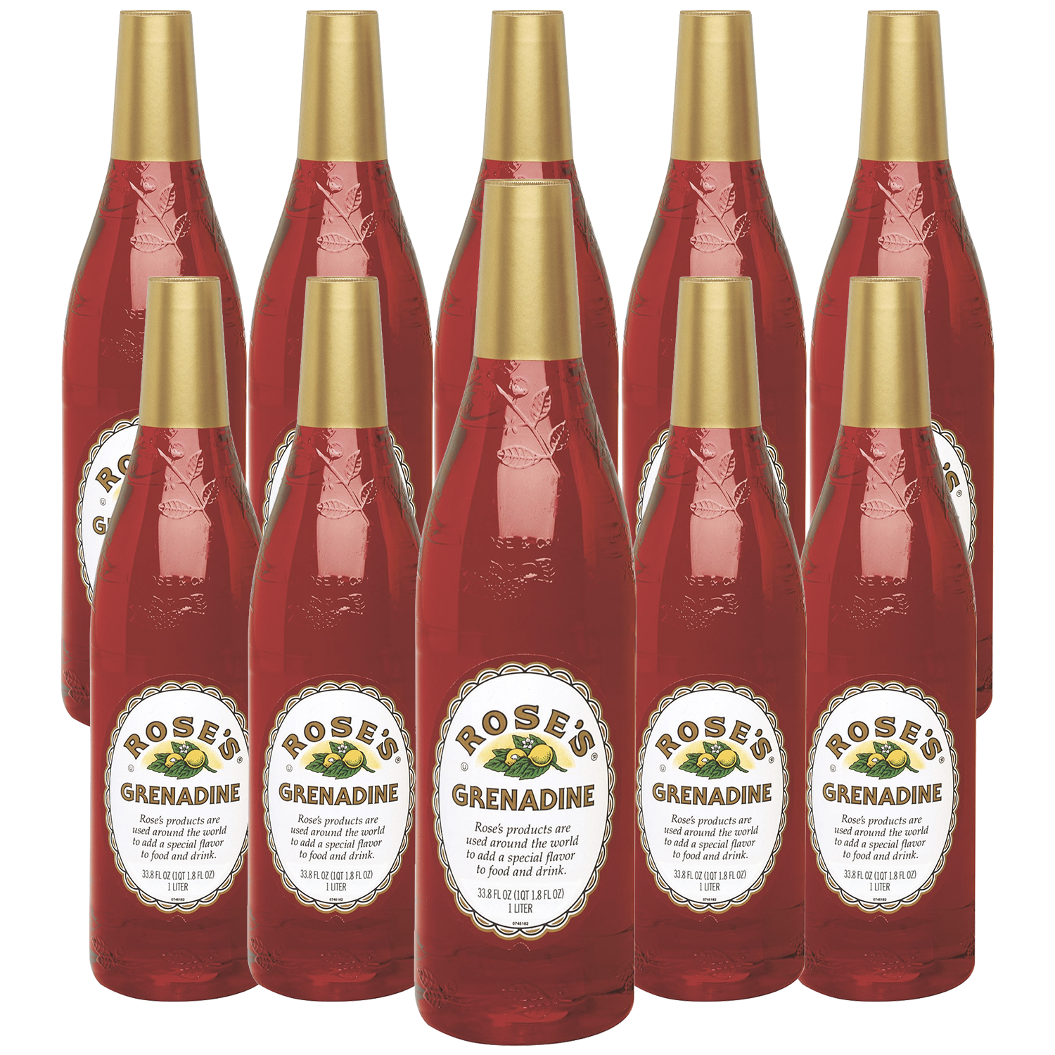 Rose’s Sweetened Grenadine Syrup 1 Liter Bottle, | Perfect for Cocktails, Beverages, and Mixers - GoDpsMusic