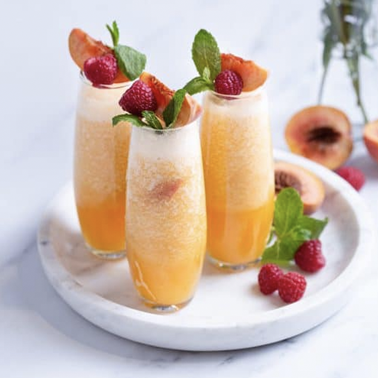 Stirrings Peach Bellini Mix 750ml Bottles - Real Juice No Preservatives - 90 Calories - Drink Mixer - GoDpsMusic