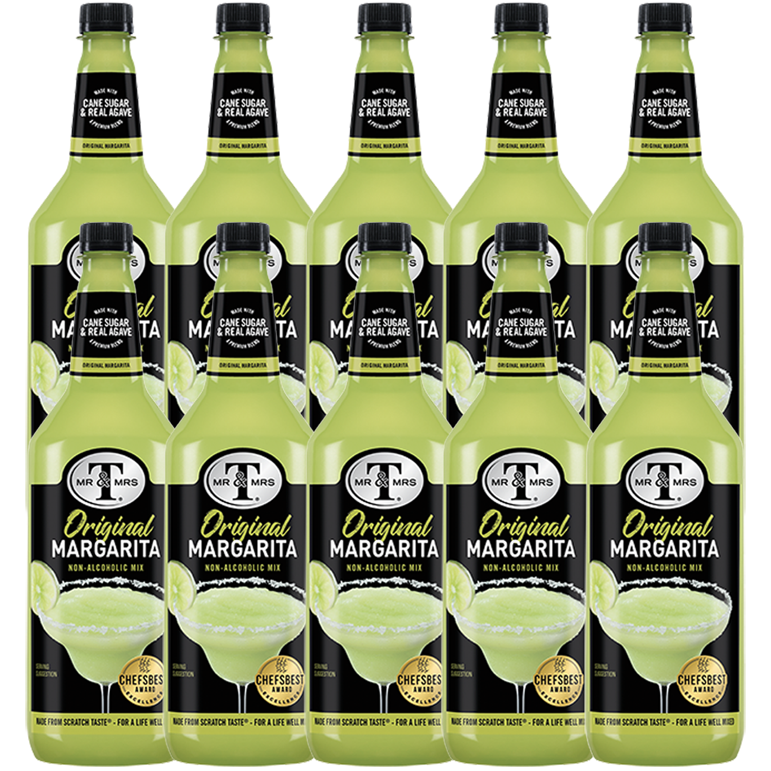 Mr & Mrs T Margarita Mix, 1L Bottle, – Premium Cocktail Mixer for Margaritas, Ready to Use - GoDpsMusic