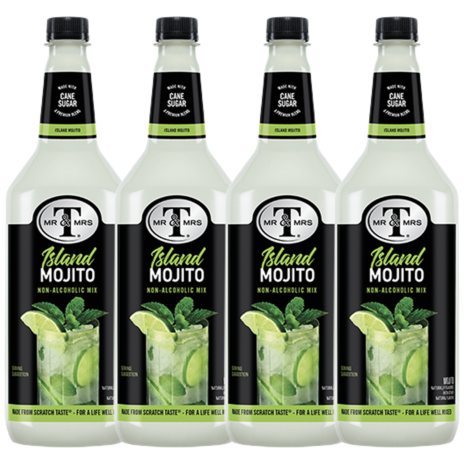 Mr & Mrs T Mojito Mix, 1L Bottle, – Premium Cocktail Mixer for Mojito Mix, Ready to Use - GoDpsMusic