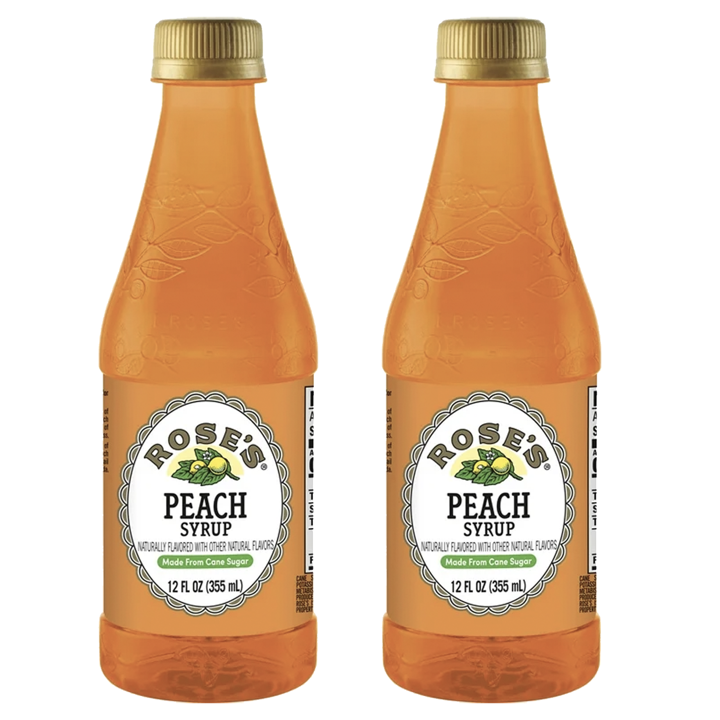 Rose’s Sweetened Peach Syrup 12 OZ Bottle, | Perfect for Cocktails, Beverages, and Mixers - GoDpsMusic