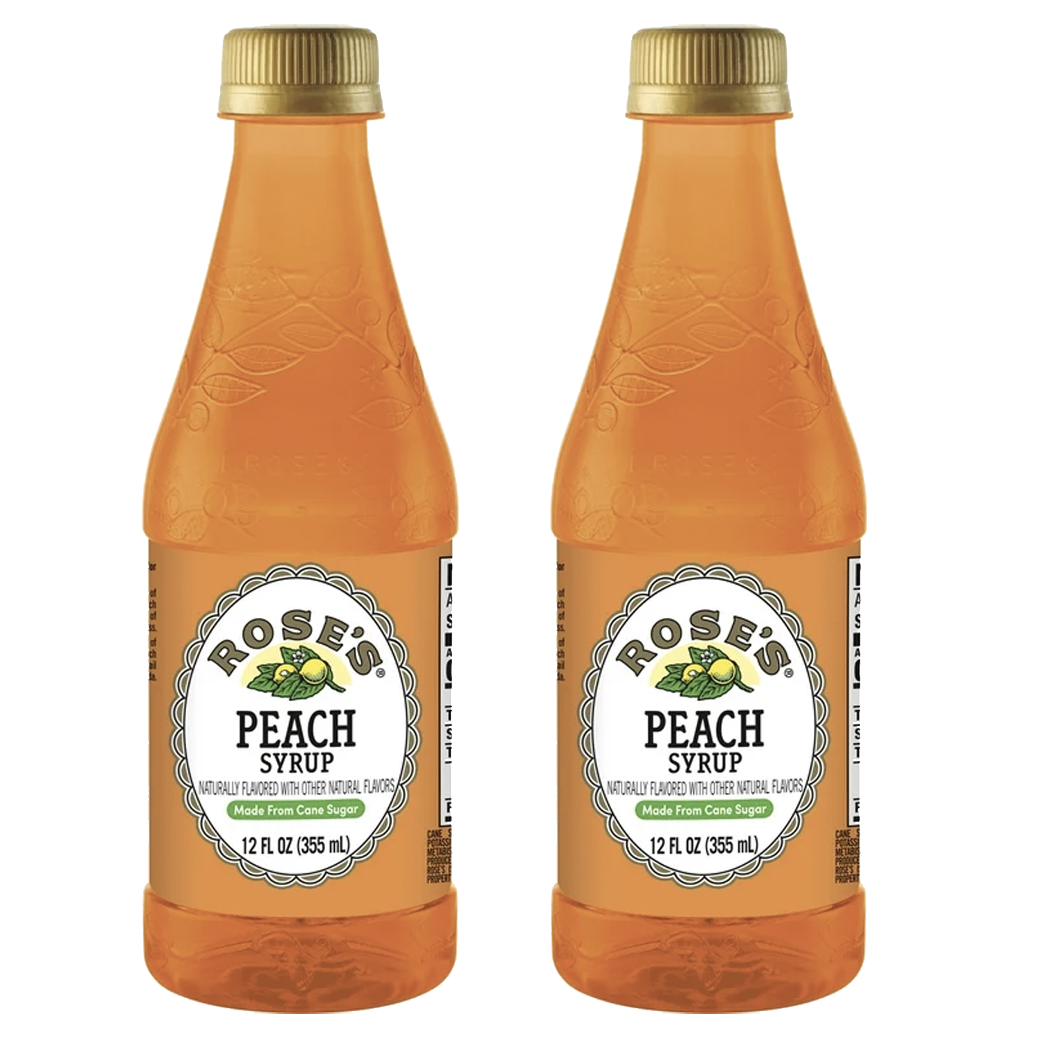 Rose’s Sweetened Peach Syrup 12 OZ Bottle, | Perfect for Cocktails, Beverages, and Mixers - GoDpsMusic