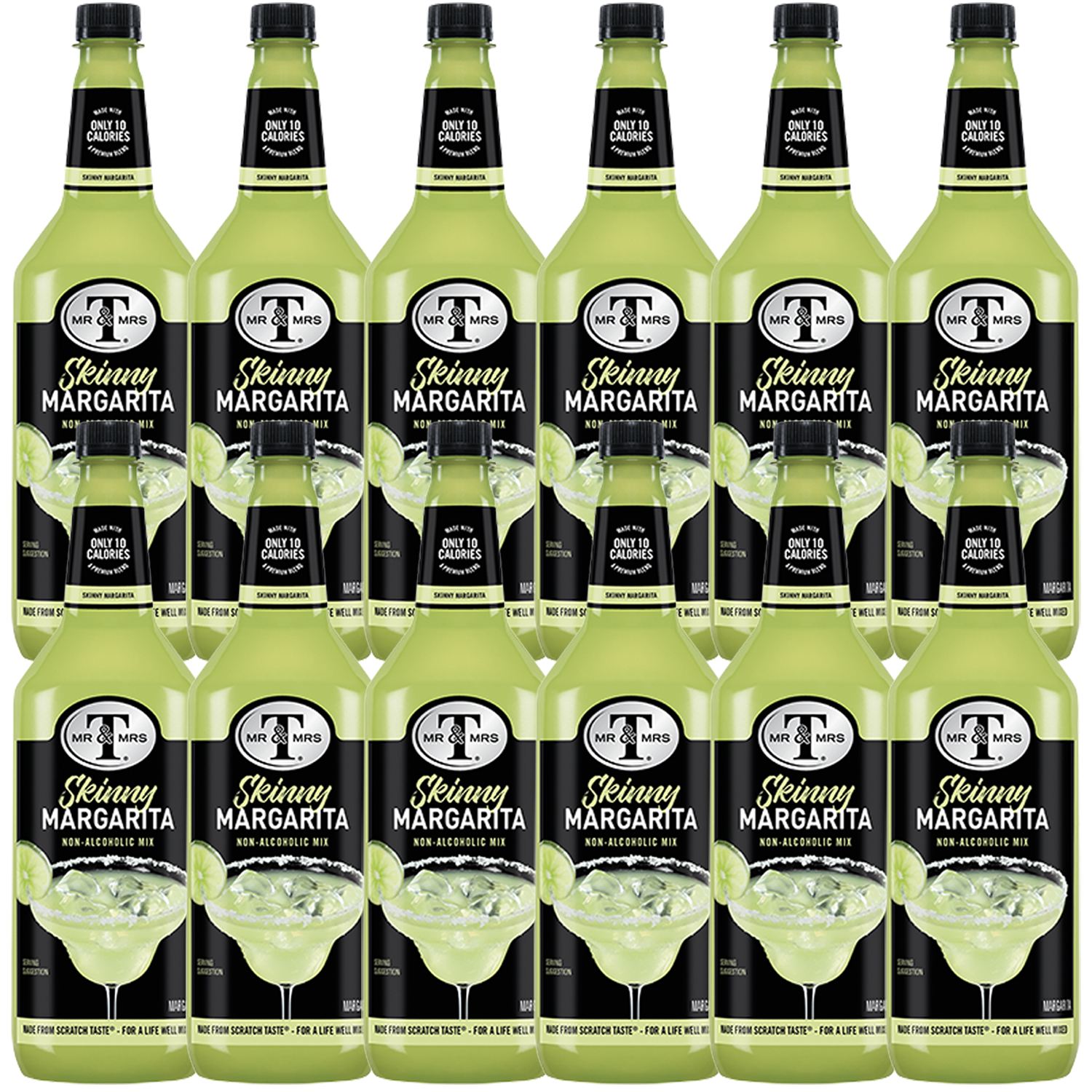 Mr & Mrs T Skinny Margarita, 1L Bottle, – Premium Cocktail Mixer for Margaritas, Ready to Use - GoDpsMusic