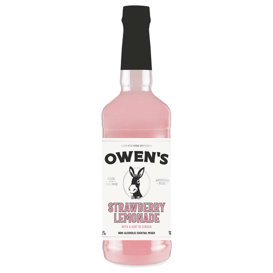 Owen’s Craft Mixers Live Nation Exclusive Strawberry Lemonade | Handcrafted in USA | Premium Ingredients | Vegan & Gluten-Free Soda Mocktail & Cocktail Mixer - GoDpsMusic