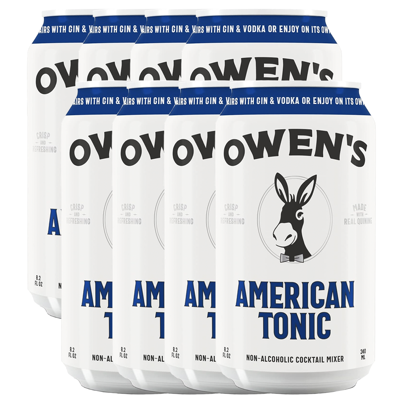 Owen’s Craft Mixers American Tonic Handcrafted in the USA with Premium Ingredients Vegan & Gluten-Free Soda Mocktail and Cocktail Mixer - GoDpsMusic