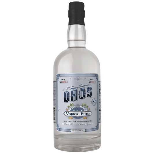 Dhōs Handcrafted Non-Alcoholic Vodka Free - Keto-Friendly, Zero Sugar, Zero Calories, Zero Proof - 750 ML - Perfect for Mocktails - Made in USA - GoDpsMusic
